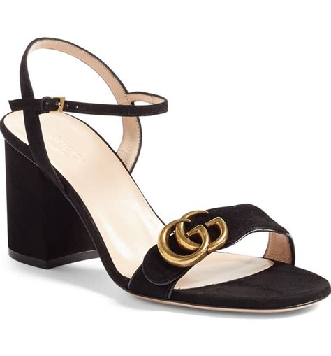 gucci marmont heels nordstrom|Gucci Marmont gg ankle strap.